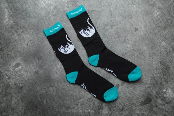 RIPNDIP Falling For Nermal Socks Black/ Turquoise