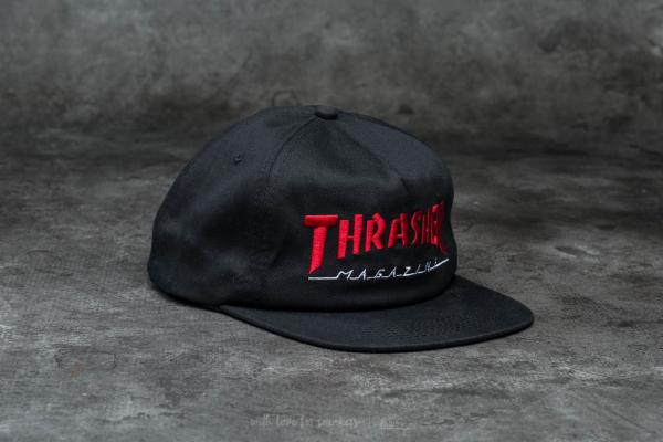 Thrasher Magazine Logo Two-Tone Hat Black/ Red