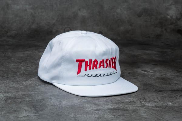 Thrasher Magazine Logo Two-Tone Hat White/ Red
