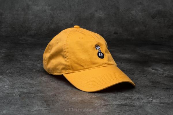 HUF Apparel Spike 8 Ball Curve Brim Cap Gold