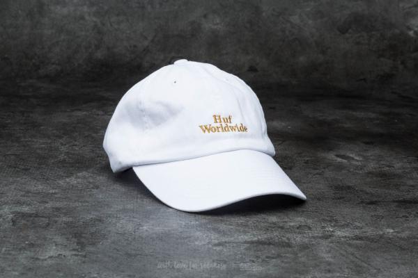 HUF Apparel Domestic Worldwide Curve Brim Cap White/ Gold