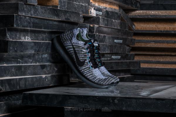 Nike Free Run Flyknit Cargo Khaki/ Black-Blue Glow