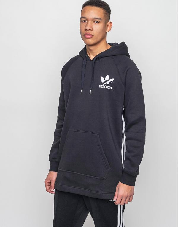 Mikina Adidas Originals Elongated Hoody Black