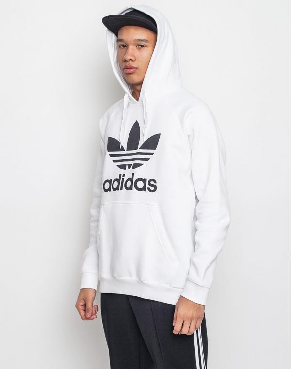 Mikina Adidas Originals Trefoil White / Black