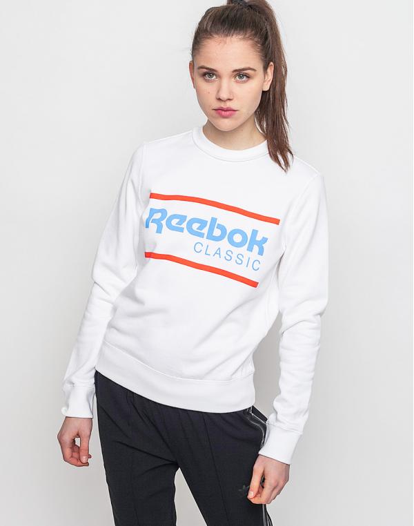 Mikina Reebok Iconic Crew Sweat White