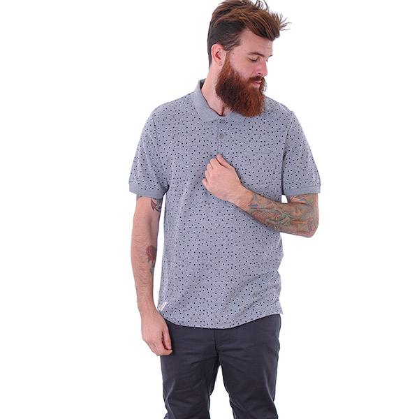 Polo triko Native Youth STAR PIQUE GREY