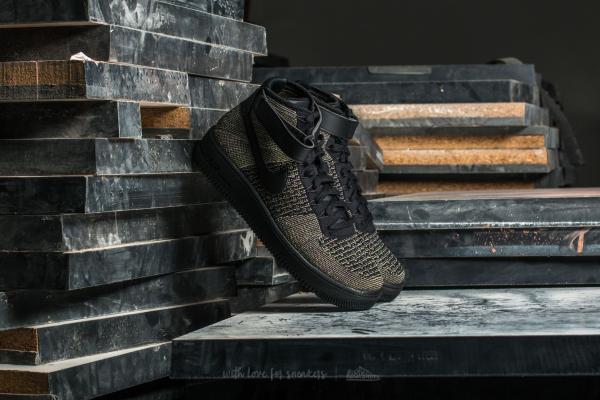 Nike AF1 Ultra Flyknit Mid Palm Green/ Black-White
