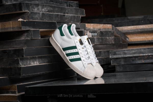 adidas Superstar 80s Ftw White/ Collegiate Green/ Gold Metallic