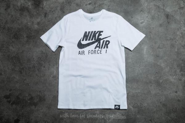 Nike Sportswear Air Force 1 Logo Tee White/ Black