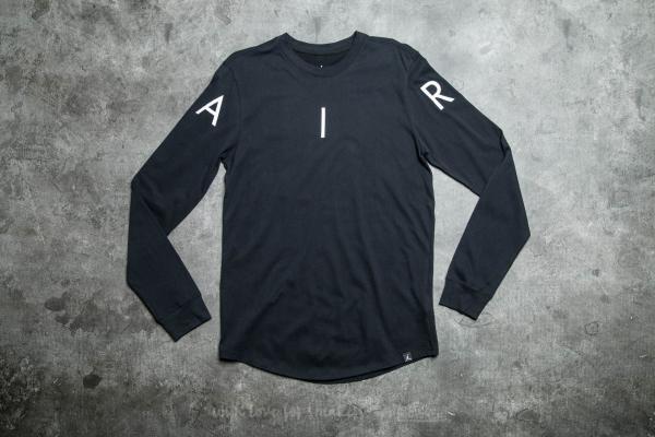 Jordan A.I.R. Long Sleeve Tee Black/ White