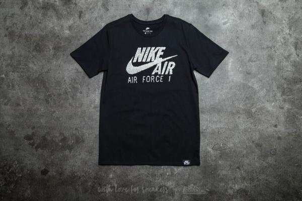 Nike Sportswear Air Force 1 Logo Tee Black/ White