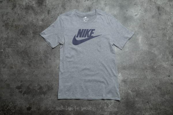 Nike Futura Icon Tee Carbon Heather/ Obsidian