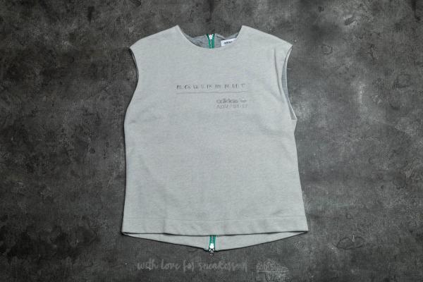 adidas Equipment Crop Sleeve Tee Medium Grey Heather