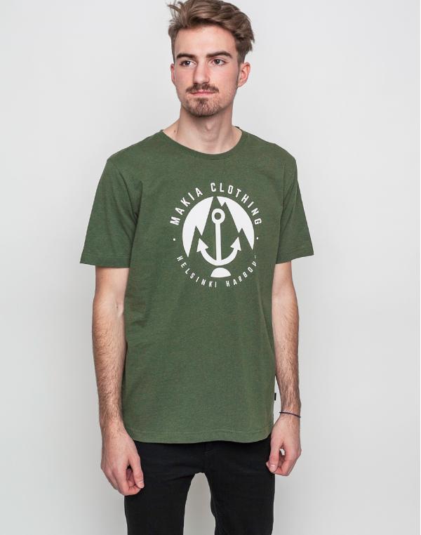 Logo tee Makia Harbour Green