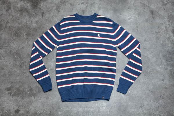 by Parra Stripes Knitted Pullover Navy