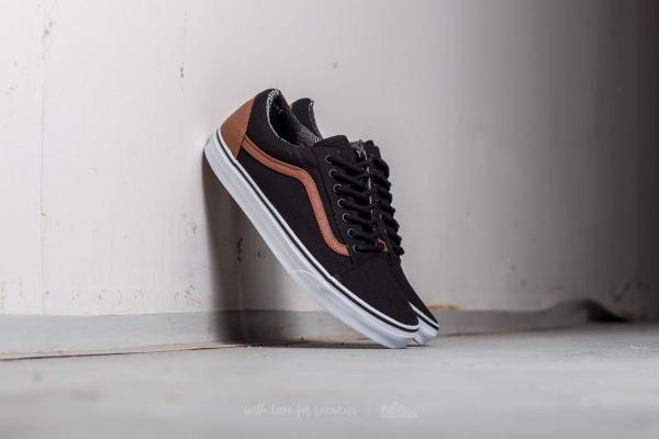 Vans Old Skool (Canvas & Leather) Black/ Material Mix