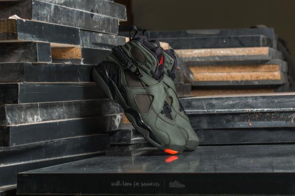 Air Jordan 8 Retro BG Sequoia/ Max Orange-Black