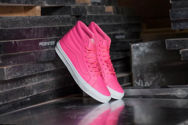 Vans Sk8-Hi Slim Neon Leather/ Neon Pink