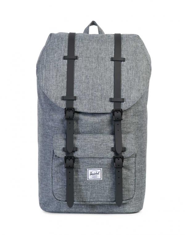 Herschel Supply Little America Raven Crosshatch/Black Rubber