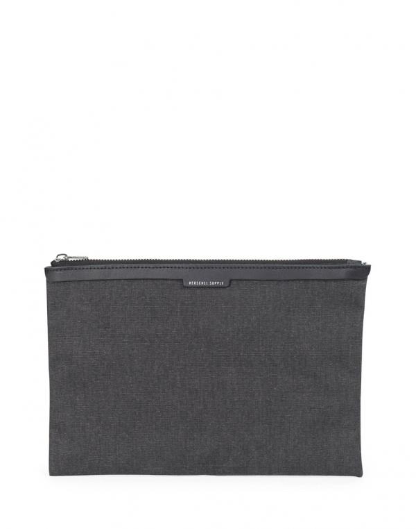 Na drobnosti Herschel Supply Network Large Black / Black Smooth Leather