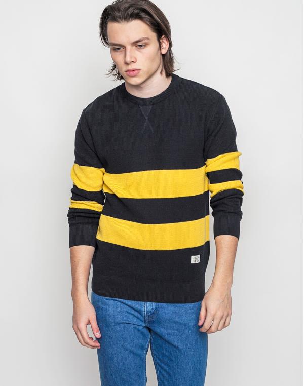 Svetr Loreak Crewneck Gibus Navy / Yellow