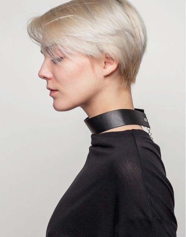 Cheap Monday Leatherette Choker Black