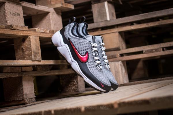 Nike Zoom Spiridon Metallic Silver/ Desert Red
