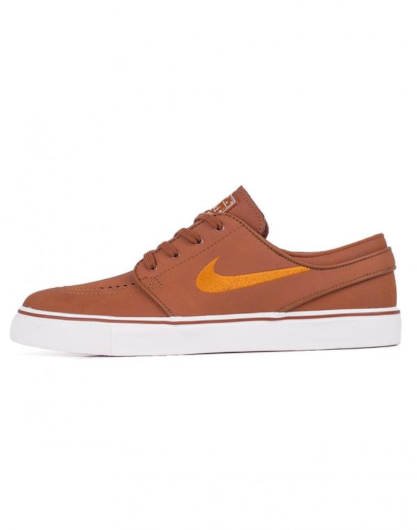 Sneakers - tenisky Nike SB Zoom Stefan Janoski Leather Ale Brown / Desert Ochre - Sail