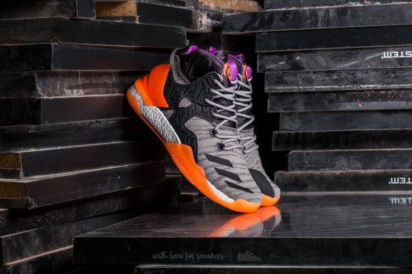 adidas D Rose 7 Primeknit Solid Grey / Solid Grey/ Glow Orange
