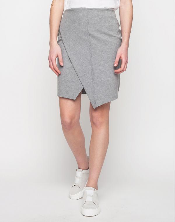 Sukně Selected Alim Light Grey Melange