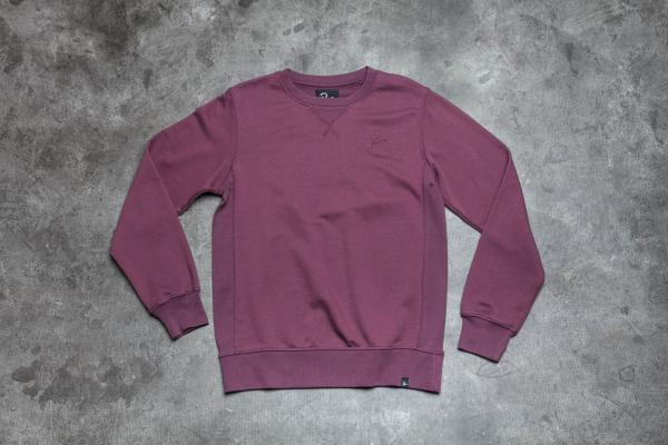 by Parra Tonal Crew Neck Sweater Egg Plant