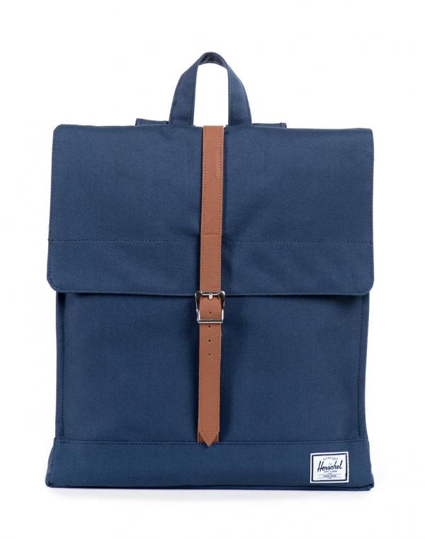 Herschel Supply City Navy/Tan Synthetic Leather