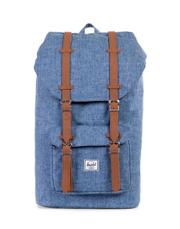 Batoh Herschel Supply Little America Limoges Crosshatch / Tan Synthetic Leather