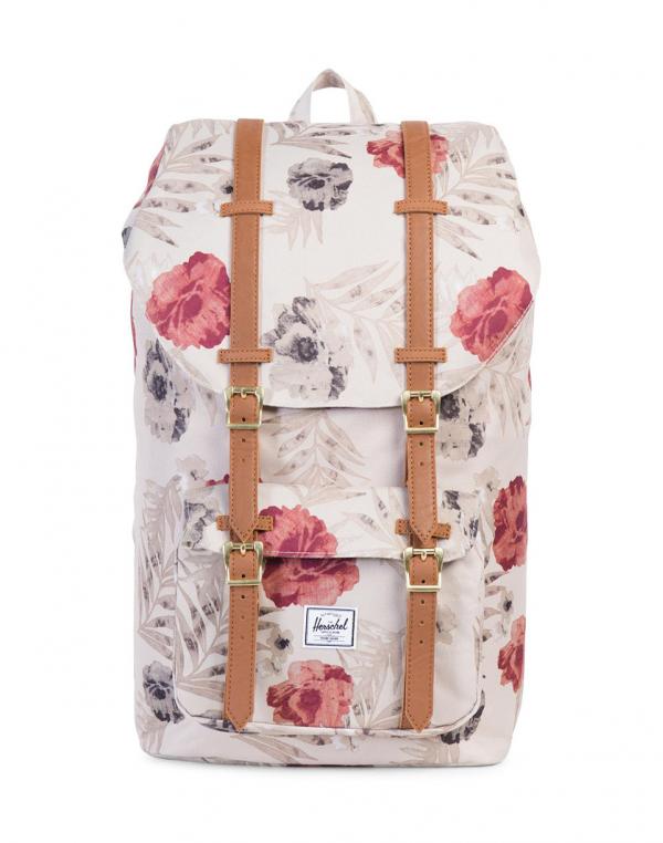 Batoh Herschel Supply Little America Pelican Floria / Tan Synthetic Leather