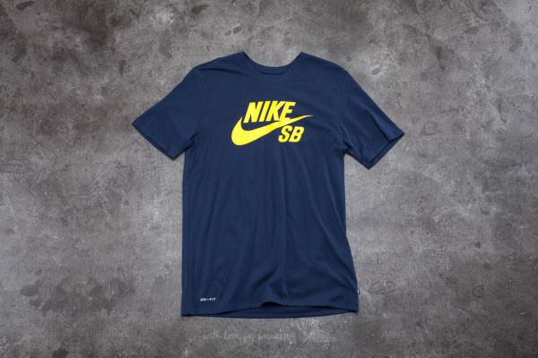 Nike SB Logo Tee Obsidian/ Tour Yellow
