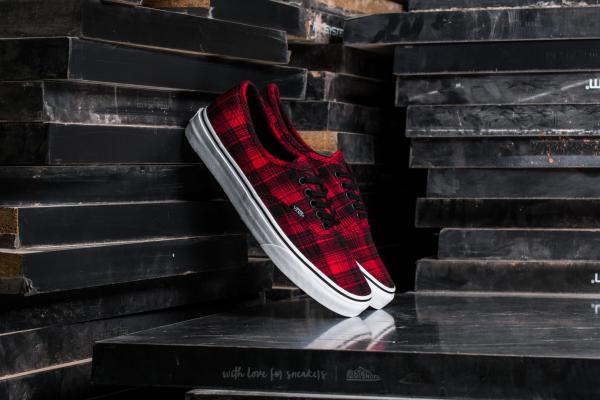 Vans Authentic Plaid Flannel Rectangle Red/ True White