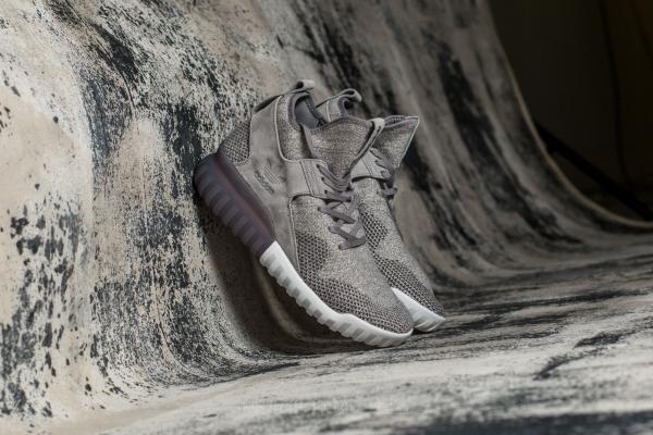 adidas Tubular X Primeknit Solid Grey/ Utility Black/ Crystal White