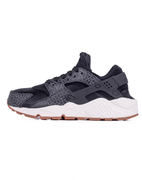 Sneakers - tenisky Nike Air Huarache Run Premium Black / Black - Sail - Gum Medium Brown