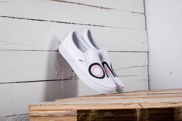 Vans Classic Slip-On (Sayings) True White