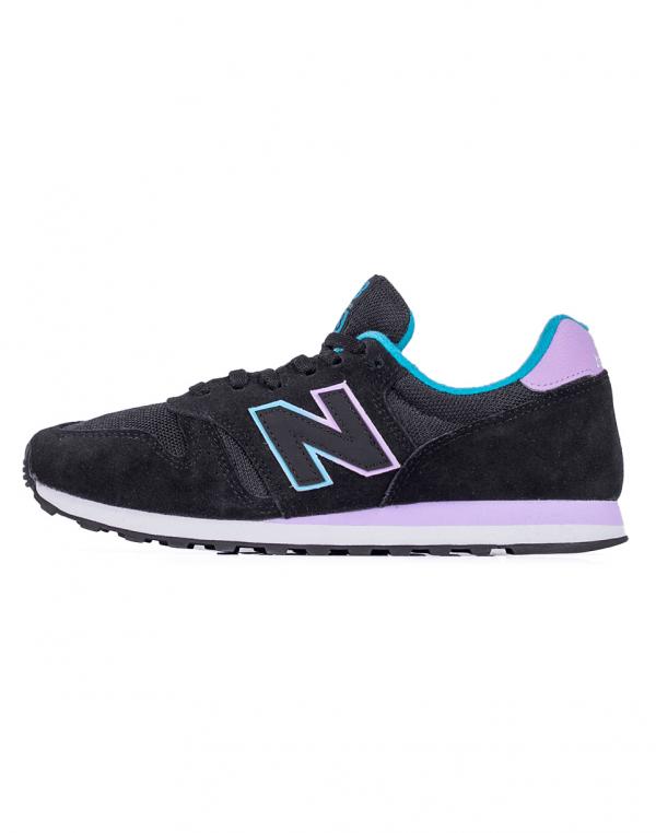 Sneakers - tenisky New Balance WL373 Black with Liliac & White