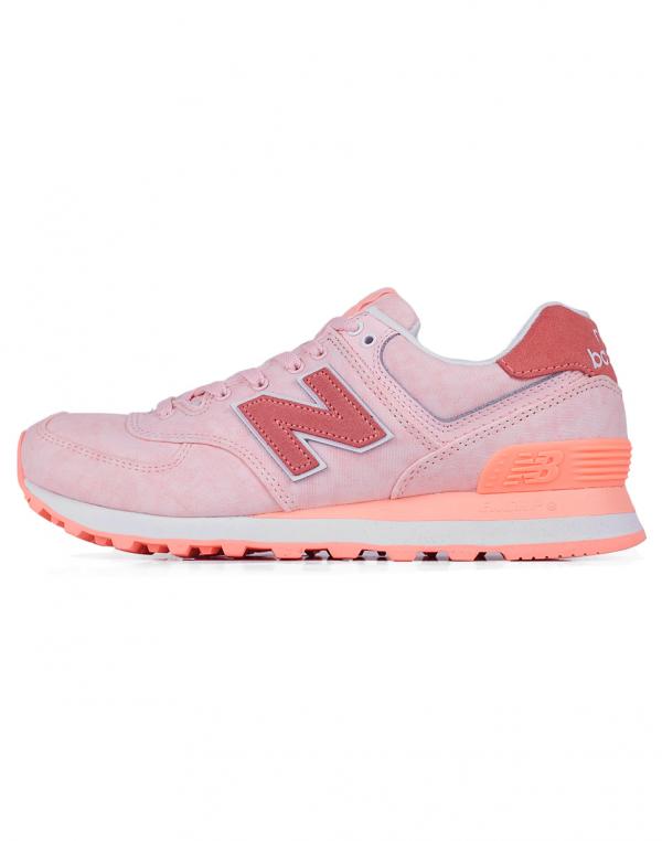 Sneakers - tenisky New Balance WL574 Pink with Diva Pink & White