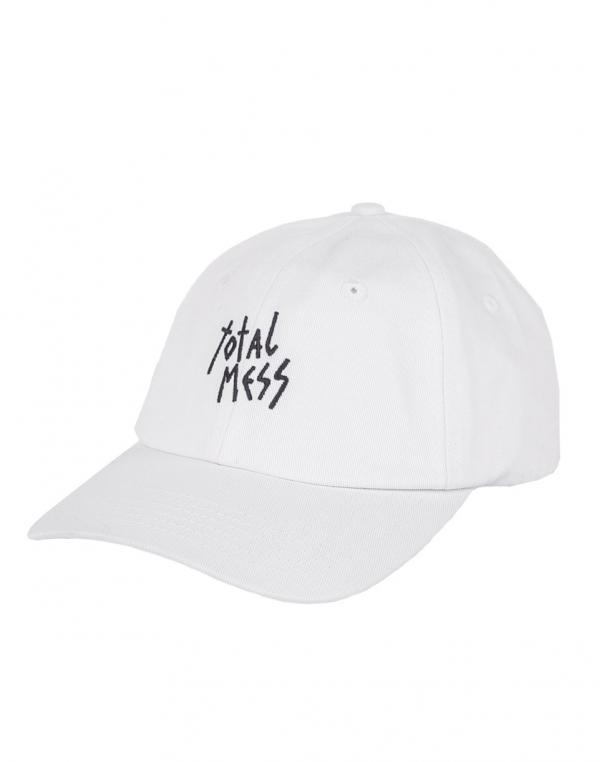 Kšiltovka Lazy Oaf Total Mess White