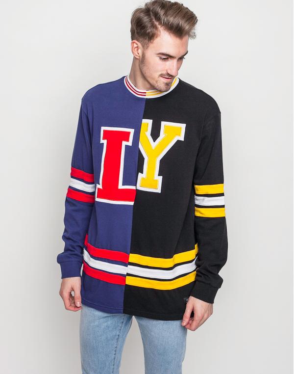 Mikina Lazy Oaf Custom Hockey Jersey Black