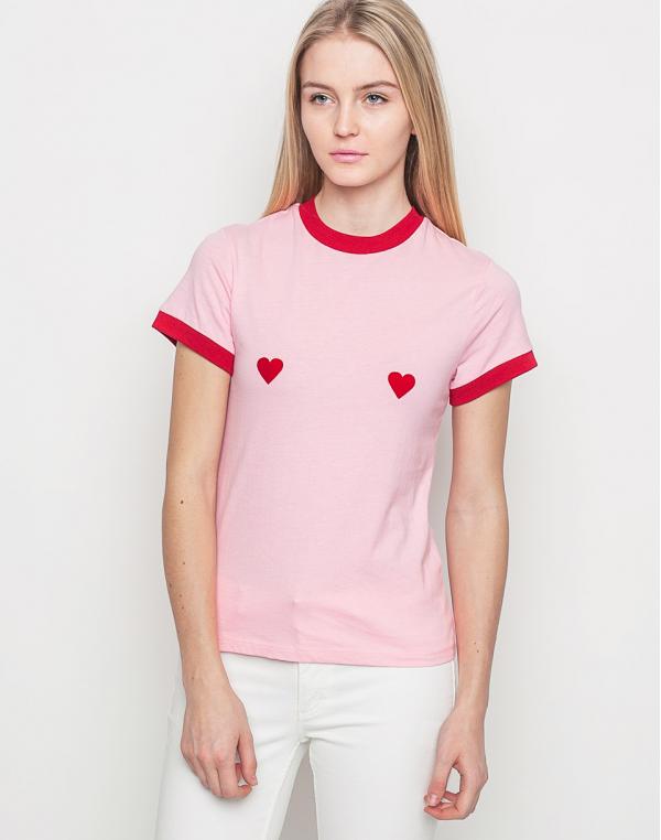 Triko Lazy Oaf Flock Heart Pink