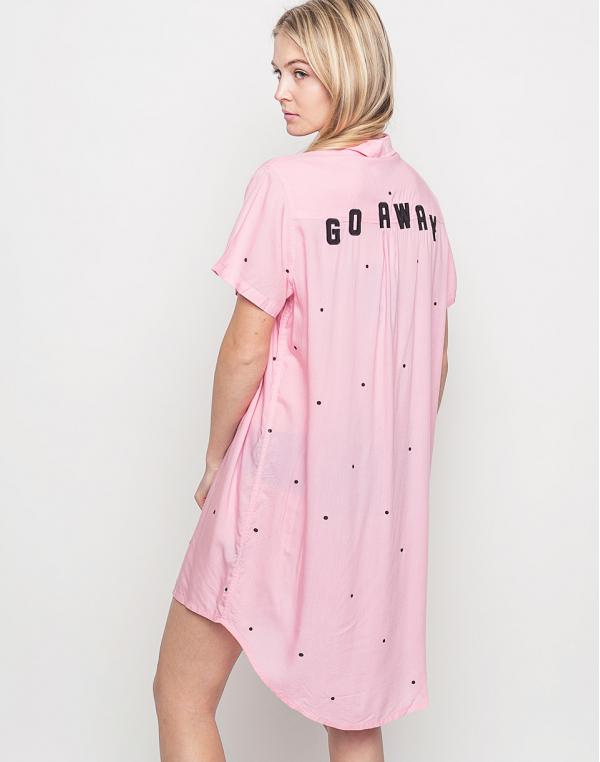 Košile Lazy Oaf Go Away Pink