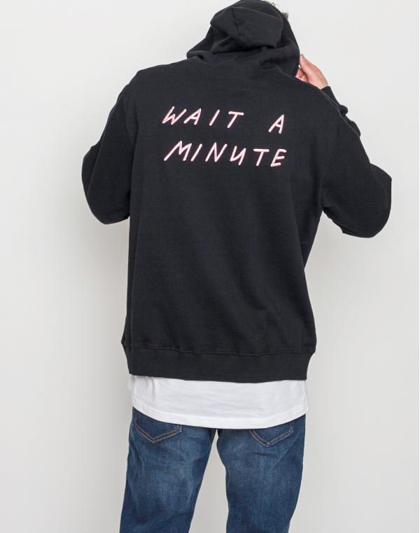 Mikina Lazy Oaf Wait a Minute Black