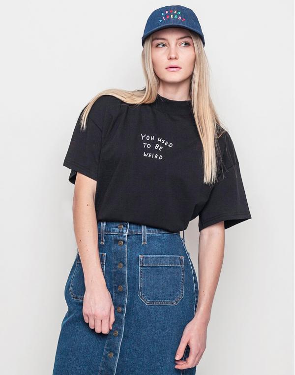 Triko Lazy Oaf You Used To Be Weird Black