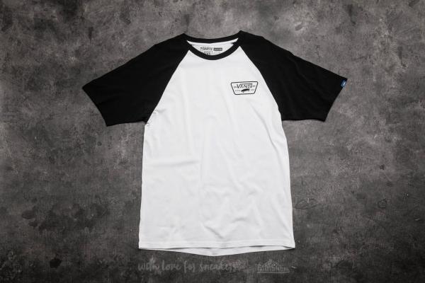 Vans Full Patch Short Sleeve Raglan Tee White-Black