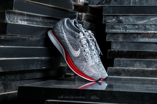 Nike Flyknit Racer Wolf Grey/ White-Pure Platinum