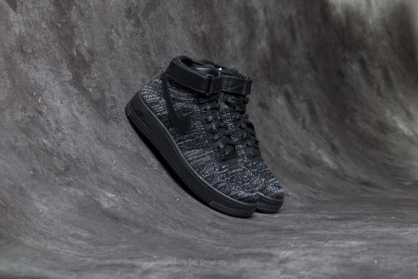 Nike W Air Force 1 Flyknit Black/ Black-White